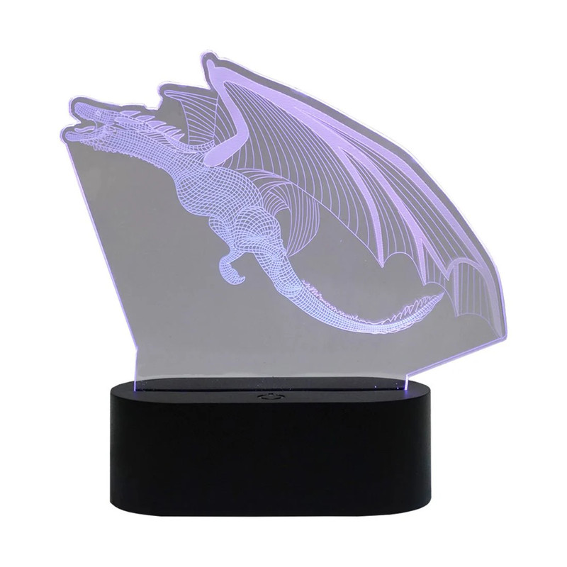 Led Neon 3D Flying Dragon Shape - إضاءة